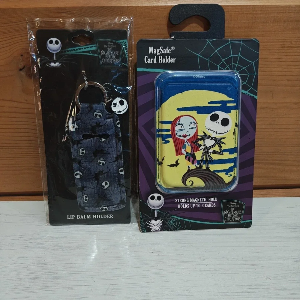 Disney Nightmare Before Christmas MagSafe Card Holder & Lip Balm Holder‎ Combo